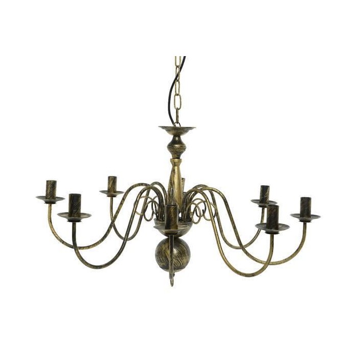 LAMPADARIO 8 BRACCIA BLACK ANT